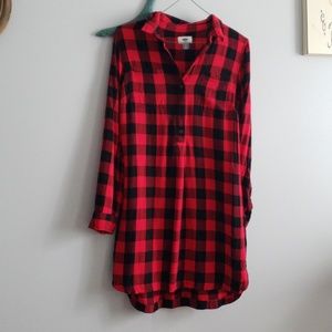 Old Navy buffalo plaid swing dress